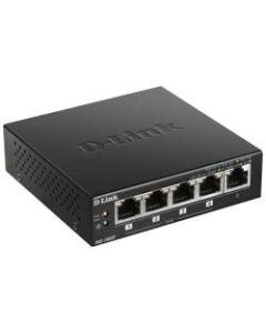 D-Link 5-Port Desktop Gigabit PoE+ Switch - 5 Ports - Manageable - Gigabit Ethernet - 10/100/1000Base-T - 2 Layer Supported - Twisted Pair - Desktop
