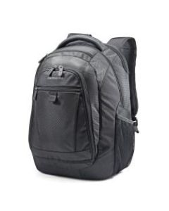 Samsonite Tectonic 2 Carrying Case (Backpack) for 15.6in Notebook - Black - Shock Resistant Interior, Slip Resistant Shoulder Strap - Poly Ballistic, Tricot Interior - Shoulder Strap, Handle - 16.9in Height x 12.2in Width x 8.2in Depth - 1 Pack