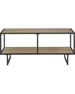 Ameriwood Home Emmett /Metal TV Stand For Flat-Screen TVs Up To 42in, Sonoma Oak/Gunmetal Gray