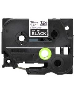 Brother P-Touch TZe-M365 Label Tape, 1-7/16in x 26-1/4ft, Matte Black/White