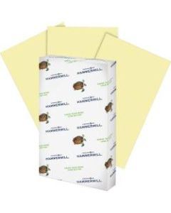 Hammermill Fore Multi-Use Paper, Legal Size (8 1/2in x 14in), 20 Lb, 30% Recycled, Canary, Ream Of 500 Sheets