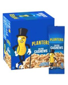 Planters Nut Pouches, Salted Cashews, 1.5 Oz, Box Of 18 Pouches