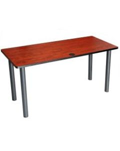 Boss Office Products 36inW Training Table With Post Legs, Cherry