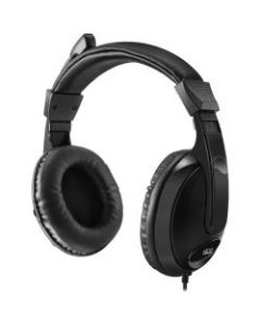 Adesso Xtream H5 - 3.5mm Stereo Headset with Microphone - Noise Cancelling - Wired- Lightweight - Works with Computer, Tablet and Smartphone. Ideal for Zoom, Microsoft Team, Skype, Webex, Google Meet