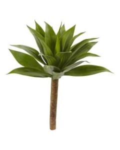 Nearly Natural 32inH Plastic Agave Plant With Stem, Brown/Green