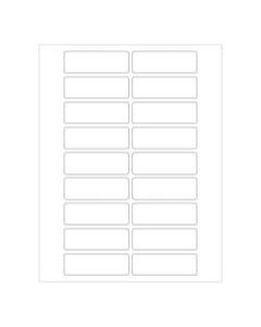 Office Depot Brand Weather-Resistant Rectangle Laser Labels, LL246WR, 3in x 1in, White, Pack Of 1,800 Labels