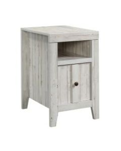 Sauder Dakota Pass Side Table, White Plank