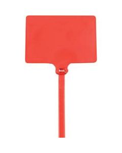 Office Depot Brand Identification Cable Ties, 9in, Red, Case Of 100