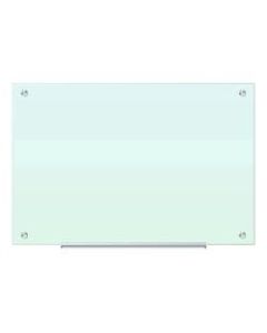 U Brands Frameless Non-Magnetic Glass Dry Erase Board, 36in X 24in, Frosted White