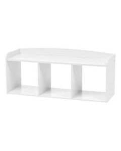 IRIS Kids Storage Bench, 17-1/8inH x 13-7/16inW x 39-15/16inD, White