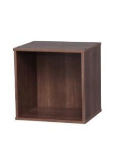 IRIS BAKU 14inH Modular Cube Box, Brown