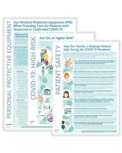 ComplyRight Healthcare Professionals COVID-19 Posters, English, Set Of 3 Posters