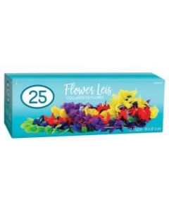 Amscan Summer Luau Fabric Leis, Multicolor, Box Of 25 Leis