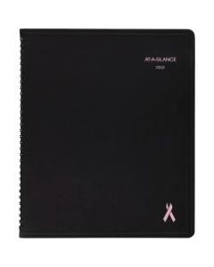 AT-A-GLANCE QuickNotes City of Hope Weekly/Monthly Planner, 8in x 10in, Black, January To December 2022, 76PN0105
