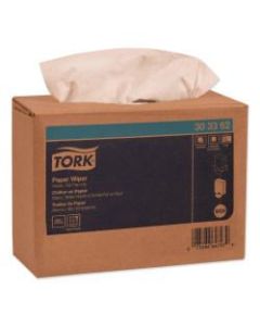Tork Multipurpose Paper Wipers, 9-3/4in x 16-3/4in, White, 125 Wipers Per Box, Carton Of 8 Boxes
