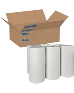 Kimberly-Clark 1-Ply Non HardPaper Towels, 90% Recycled, 425ft Per Roll, Pack Of 12 Rolls