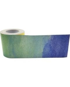Teacher Created Resources Straight Rolled Border Trim - Watercolor - Sturdy, Durable - 3in Width x 600in Length - Multicolor - 1 Roll