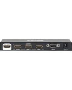 Tripp Lite 3-Port HDMI Switch for Video & Audio 4K x 2K UHD 60 Hz w Remote - Video/audio switch - 3 x HDMI - desktop