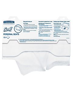 Scott Personal Toilet Seat Covers, 15in x 18in, White, Pack Of 125