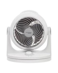 IRIS Woozoo HD18U Oscillating Circulating Fan, 12-1/4inH x 7-1/2inW x 11-7/16inD, White