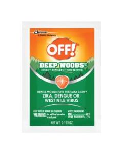 OFF! Deep Woods Insect Repellent Towelettes, 12 Towelettes Per Box, Carton Of 12 Boxes