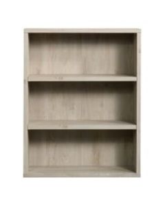 Sauder Optimum Bookcase, 45inH, 3 Shelves, Chalked Chestnut