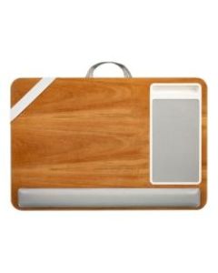 Rossie Home Premium Lap Desk, 3inH x 21.1inW x 14inD, Golden Saddle