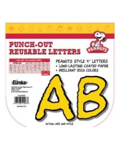 Eureka Peanuts Yellow Deco 4in Letters, 212 Characters