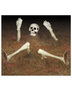 Amscan Groundbreaker Yard Skeleton, 29inH x 15inW x 5inD, White
