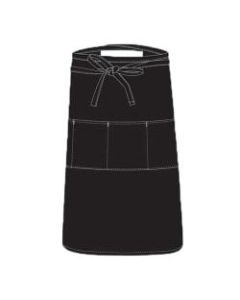 Chef Works Reversible 3-Pocket Apron, One Size, Black