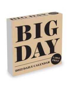 TF Publishing Arts & Entertainment Daily Desktop Calendar, 5-1/4in x 5-1/4in, Todays Date, January To December 2022