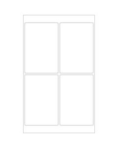 Office Depot Brand Inkjet/Laser Labels, LL130, Rectangular, 4in x 6in, White, Case Of 400