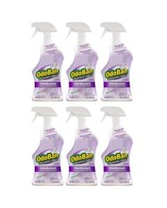 OdoBan Odor Eliminator Disinfectant Spray, Lavender Scent, 32 Oz Bottle, Case Of 6