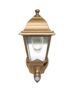 Maxsa Battery-Powered Motion-Activated LED Outdoor Wall Sconce in Golden Copper - LED Bulb - Copper - Motion-activated - 85 Lumens - Wall Mountable