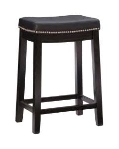 Linon Home Decor Products Walker Counter Stool, Black
