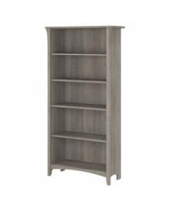 Bush Furniture Salinas 5 Shelf Bookcase, Driftwood Gray, Standard Delivery