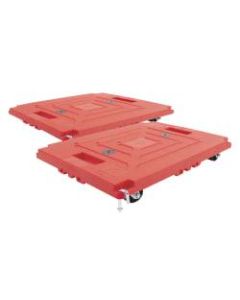 Bostitch Mule Dollies, 3-1/8inH x 14inW x 18-1/2inD, Red, Pack Of 2 Carts