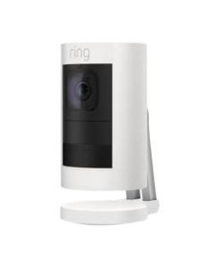 Ring Wireless HD Indoor/Outdoor Battery-Powered Stick Up Cam, White, 8SS1S8-WEN0