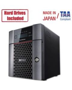 Buffalo TeraStation 5410DN Desktop 32 TB NAS Hard Drives Included - Annapurna Labs Alpine AL-314 1.70 GHz - 4 x HDD Supported - 4 x HDD Installed - 32 TB Installed HDD Capacity - 4 GB RAM DDR3 SDRAM - Serial ATA/600 Controller