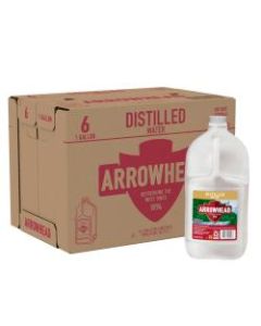 Arrowhead Distilled Water, 128 Oz, Case Of 6 Bottles