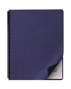 GBC Impact Linen Textured Traditional Binding Cover - Letter - 8.5in x 11in - 200 / Box - Navy