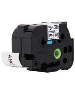 Brother P-Touch TZe-M261 Label Tape, 1-7/16in x 26-1/4ft, Black/Matte White