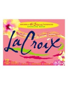 LaCroix Core Sparkling Water, 12 Oz, HIbiscus, Case Of 12 Cans