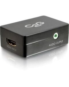 C2G Pro HDMI to VGA Converter - HDMI to VGA Adapter - 1 x HDMI Female Digital Audio/Video - 1 x HD-15 Female VGA, 1 x Mini-phone Audio - Black