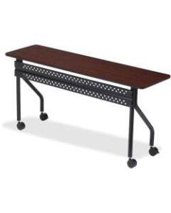 Iceberg OfficeWorks 60inW Mobile Training Table, Rectangle, Mahogany