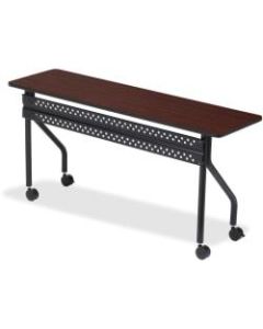 Iceberg OfficeWorks 60inW Mobile Training Table, Rectangle, Mahogany