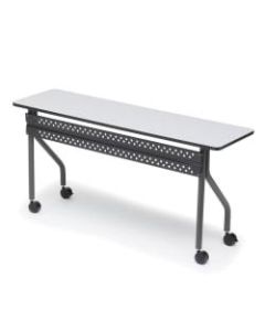 Iceberg OfficeWorks Mobile Training Table, Rectangle, Gray