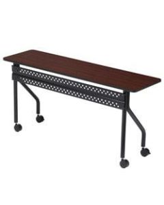 Iceberg OfficeWorks 72inW Mobile Training Table, Rectangle, Mahogany