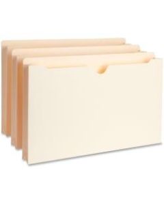Business Source Heavyweight File Pockets, 1 1/2in Expansion, Legal Size, 8 1/2in x 14in, Manila, Box Of 50 Pockets