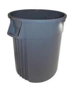 Genuine Joe Heavy-duty Trash Container - 32 gal Capacity - Plastic - Gray